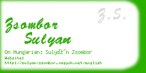 zsombor sulyan business card